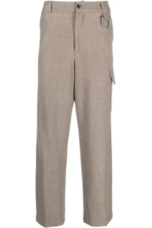 PAURA Pantalones rectos con bolsillos tipo cargo