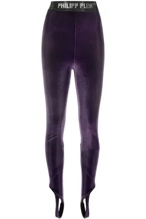 Philipp Plein Leggins con franja del logo