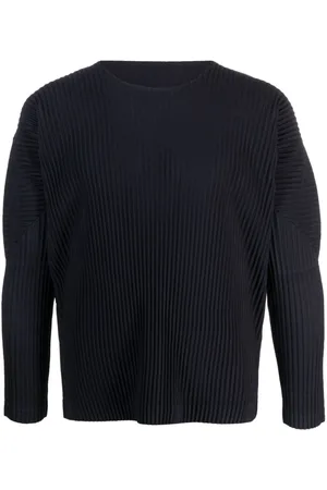 Issey Miyake Camiseta con efecto plisado