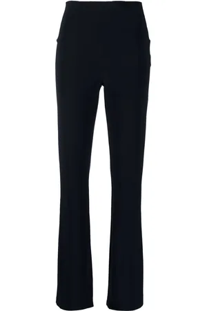 Norma Kamali Pantalones acampanados de talle alto