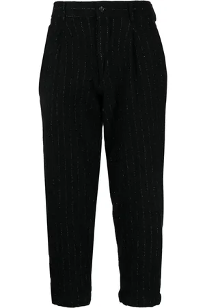 Comme des Garçons Pantalones capri a rayas diplomáticas
