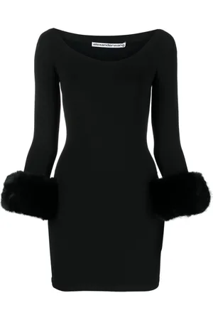 Alexander Wang Vestido corto con puños en contraste
