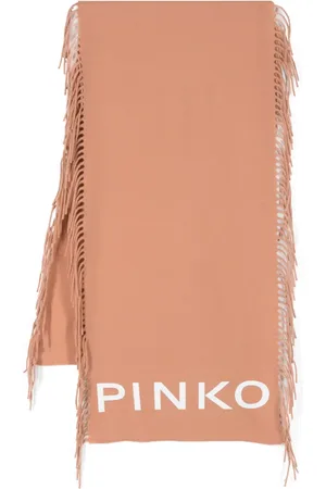 Pinko Bufanda con logo y flecos
