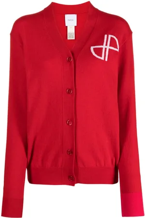 Patou Cárdigan con logo en intarsia