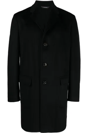 COLOMBO Notched-collar single-breasted coat