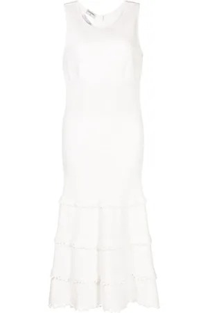 CHANEL Vestido midi sin mangas