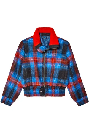 Charles Jeffrey Loverboy Chaqueta a cuadros con cremallera