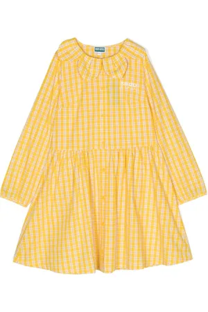 Kenzo Vestido camisero a cuadros