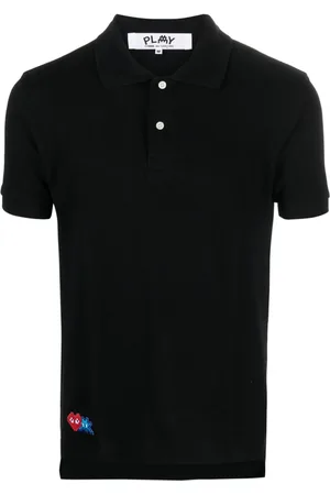 Comme des Garçons Polo con aplique del logo de x Invader