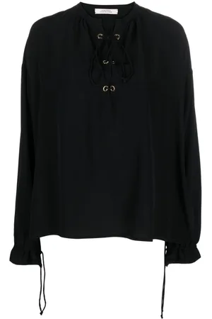 Dorothee Schumacher Blusa con cordones en el cuello
