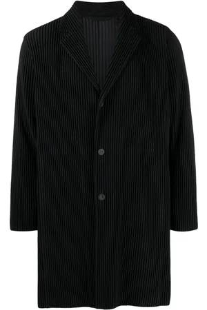 Issey Miyake Abrigo largo plisado
