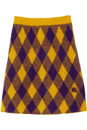 Burberry Falda de punto a cuadros