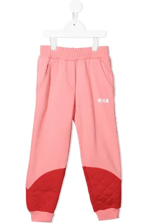 Msgm Pantalones de chándal con paneles acolchados