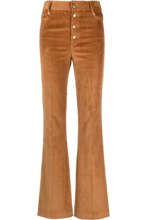 Twin-Set Pantalones acampanados con placa del logo