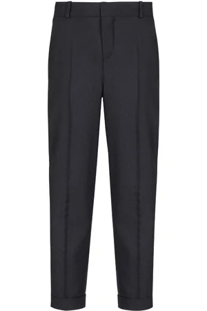 Balmain Pantalones con monograma en jacquard