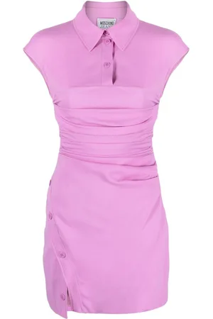 Moschino Vestido corto tipo polo fruncido