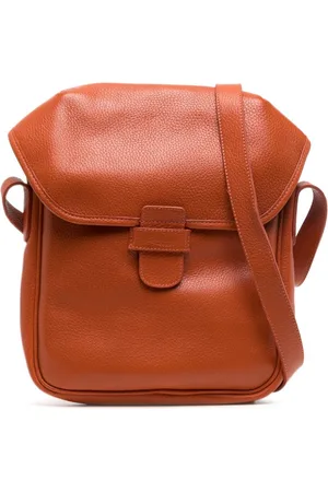 LEATHERSMITH OF LONDON Bolso de hombro con logo en relieve