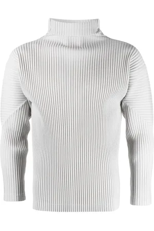 Issey Miyake Camiseta con efecto plisado