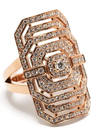 Statement Anillo de cóctel My Way en oro rosa de 18kt con diamantes