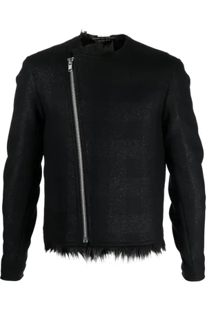 Comme des Garçons Chaqueta biker a cuadros