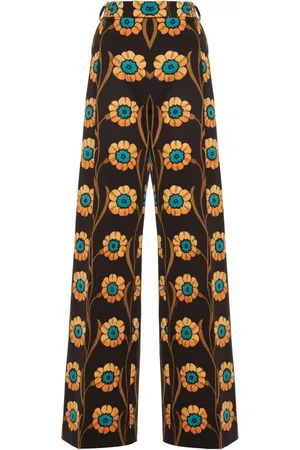 La DoubleJ Pantalones La Comasca con motivo floral