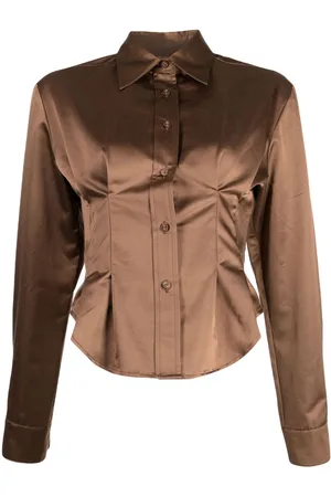Cynthia Rowley Camisa con pliegues