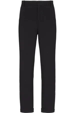 Balmain Pantalones de vestir con apliques de cristal