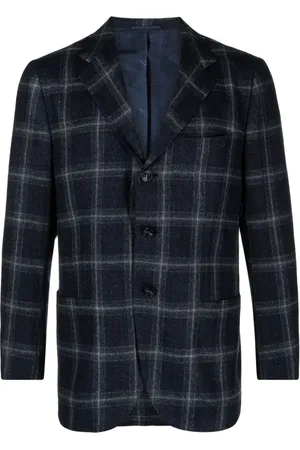 Kiton Blazer a cuadros con botones