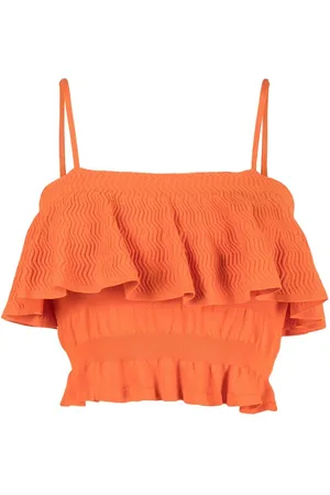 Solid Top de bikini The Kaia con motivo zigzag
