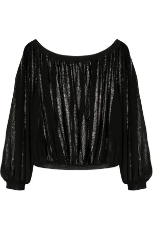 CHANEL Blusa con cuello en U 2006