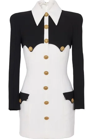 Balmain Vestido corto con botones
