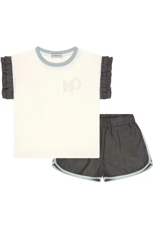 Moncler Conjunto corto con logo bordado