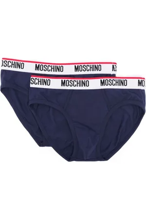 Moschino Pack de dos calzoncillos con logo en la cinturilla