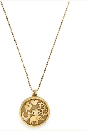 Jennifer Meyer Collar Good Luck en oro amarillo de 18kt