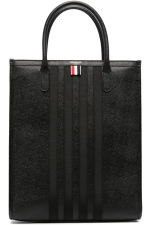 Thom Browne Bolso shopper con motivo 4-Bar