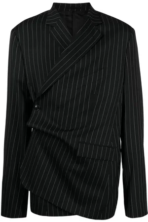 MARTINE ROSE Blazer a rayas diplomáticas