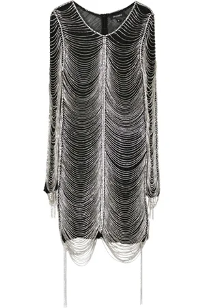 Retrofete Vestido corto Jacqueline con detalles de cristal