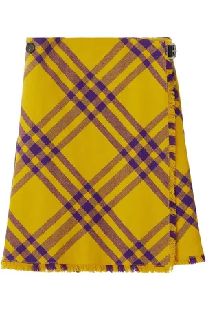 Burberry Falda deshilachada a cuadros