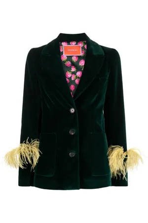 La DoubleJ Blazer Keaton con detalle de plumas
