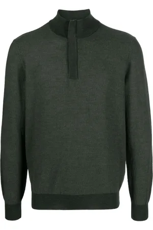 CANALI Jersey con media cremallera