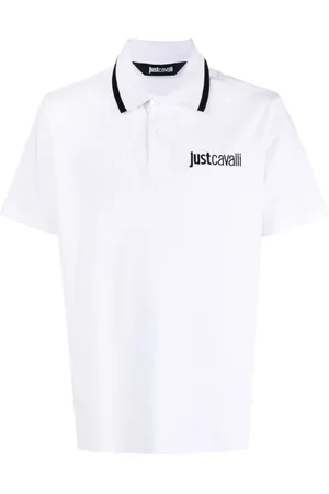 Roberto Cavalli Polo con logo bordado