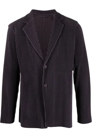 Issey Miyake Blazer con solapas de muesca