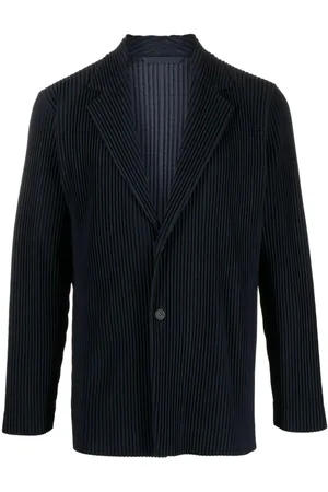 Issey Miyake Blazer con solapas de muesca