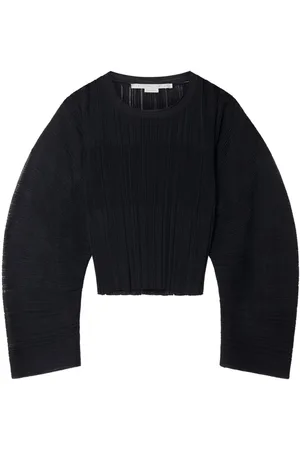 Stella McCartney Top con efecto plisado