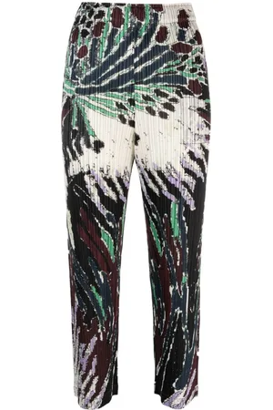 PLEATS PLEASE ISSEY MIYAKE Pantalones capri Frosty Forest