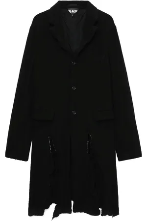 Comme des Garçons Abrigo con efecto envejecido