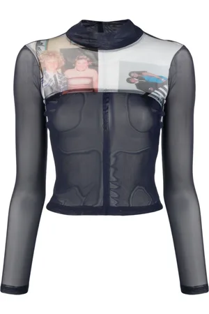 ECKHAUS LATTA Top Prom Baby semitranslúcido