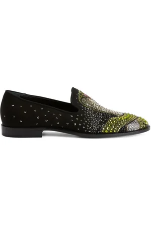 Giuseppe Zanotti Mocasines Python con detalles de cristal