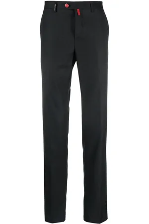 Kiton Pantalones chinos slim con logo