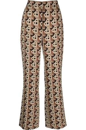 Casablanca Pantalones con motivo Heart en jacquard